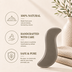 Bian Stone Gua Sha & Massage Tool | An ancient Healing Stone (Big S)